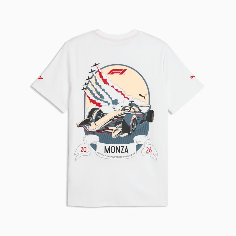PUMA Motorsport F1® Monza Tişört Tişört & Polo – ikinci el, Beyaz, İyi 2