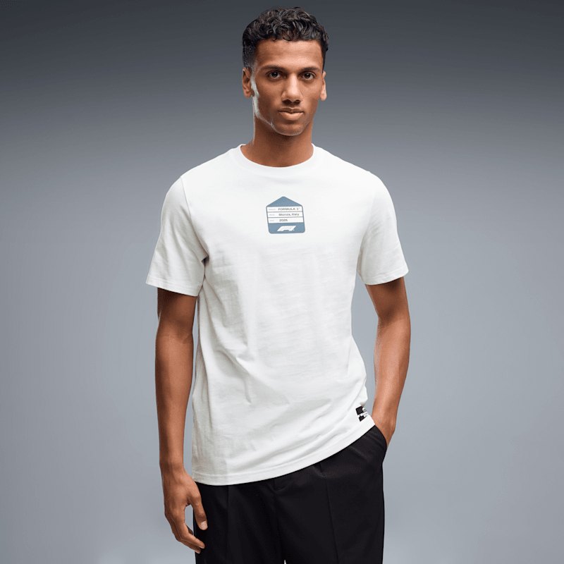 PUMA Motorsport F1® Monza Tişört Tişört & Polo – ikinci el, Beyaz, İyi 3
