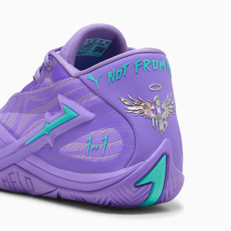 PUMA Basketball MB.06 Shooting Star Basketbol Ayakkabısı – ikinci el, Mor, Çok İyi 2