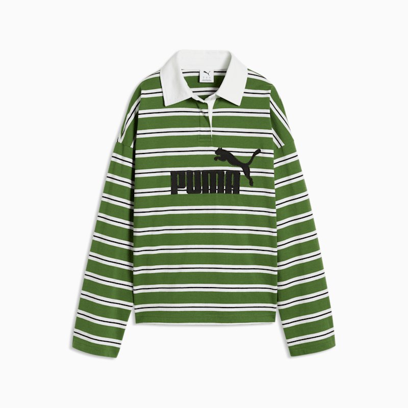 PUMA Sportstyle ESSENTIALS Elevated Rugby Polo – ikinci el, Yeşil, İyi